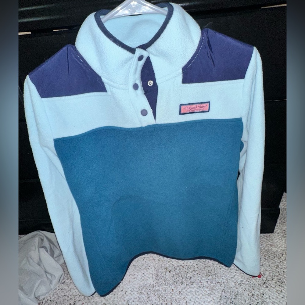 Vineyard Vines Button Sweatshirt Women Small